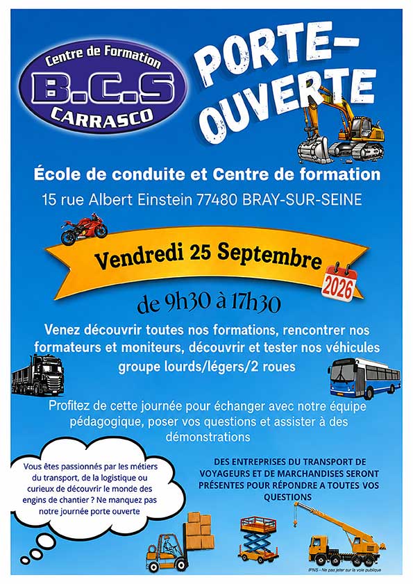 affiche porte ouverte